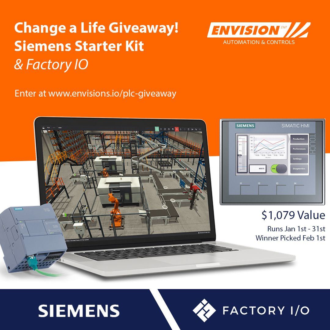 Change a Life Giveaway — Siemens Starter Kit and Factory I/O