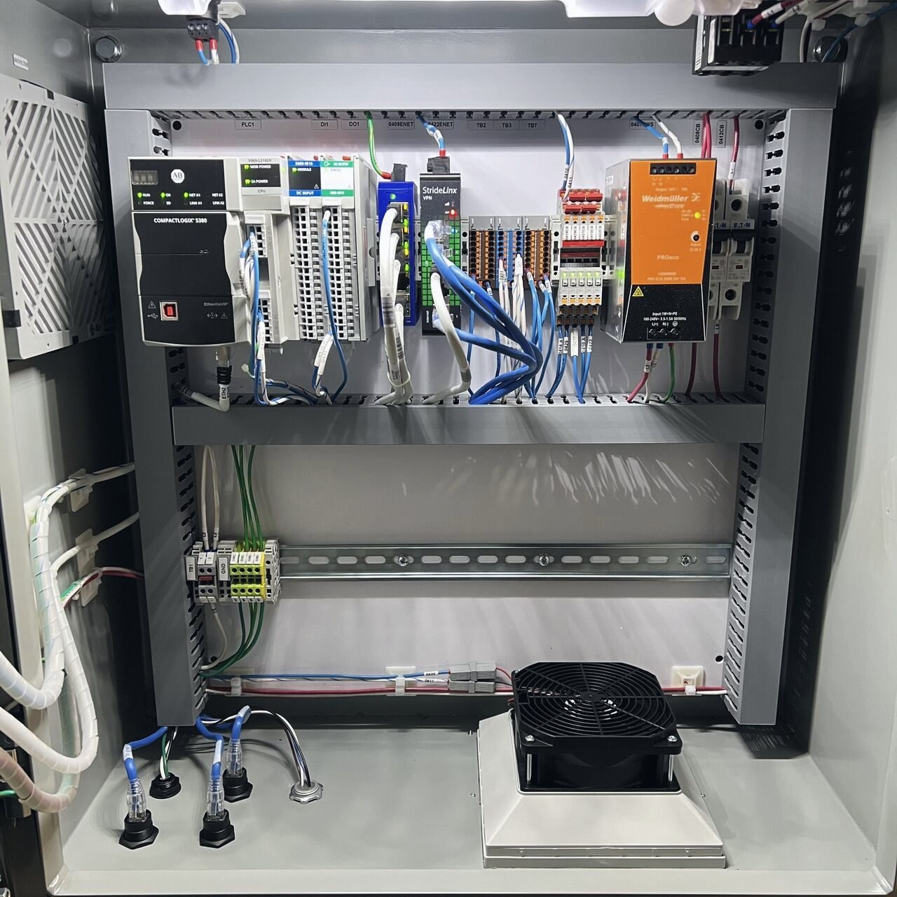 CompactLogix panel with VPN router