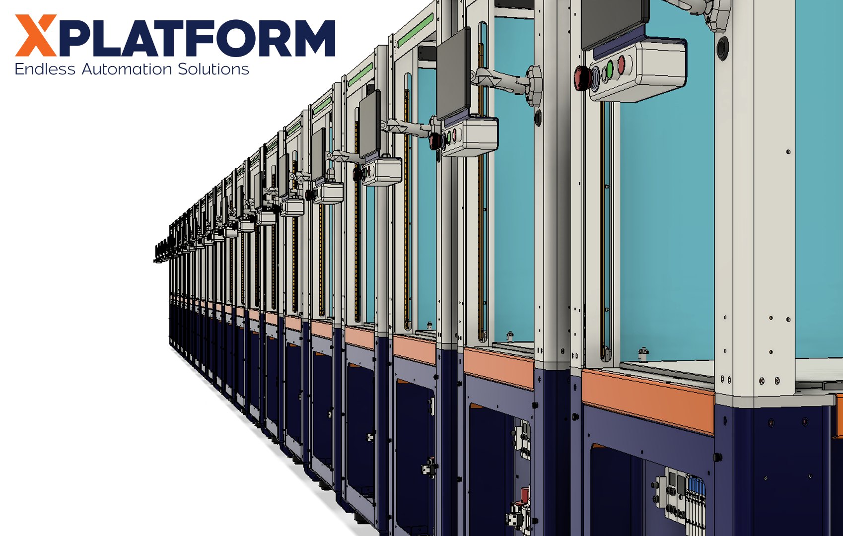 A line of X Platform machines — Endless Automation Solutions